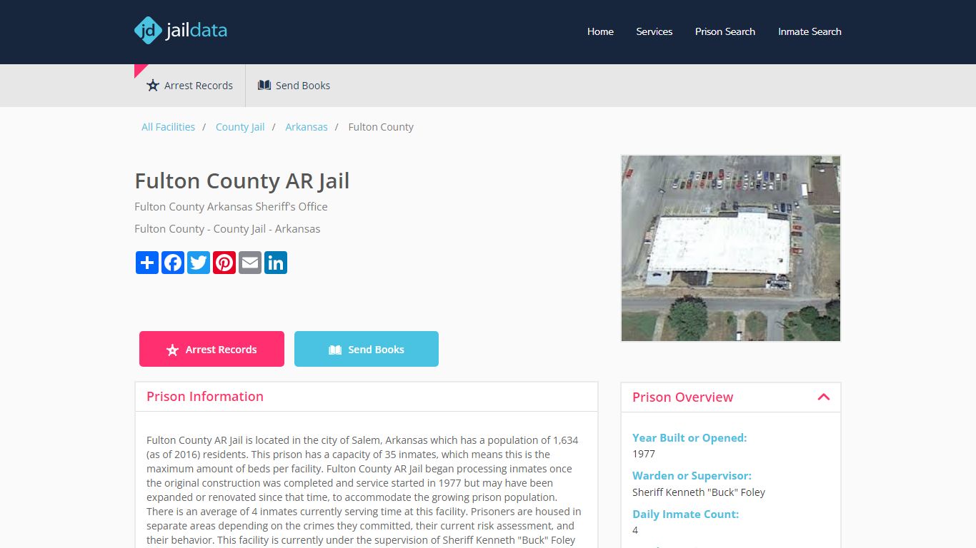 Fulton County AR Jail Inmate Search and Prisoner Info - Salem, AR
